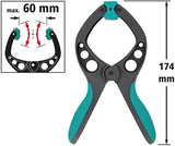 Wolfcraft - fjederklemme pro 60 mm - sejlklemme - markedsklemme - ekstra stærk - sejlklemmer - 3631000