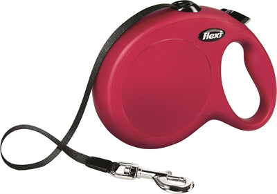 Flexi products retractable line nye klassiske dæk rød l 8 meter op til 50kg
