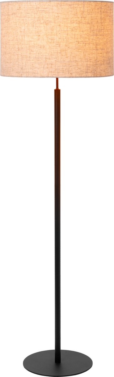 Lucide maya - gulvlampe - ø 45 cm - 1xe27 - beige - japandi