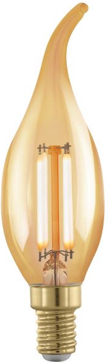 Eglo LED-lampe - E14 - ø 3,5 cm - rav - 1700k - dæmpbar
