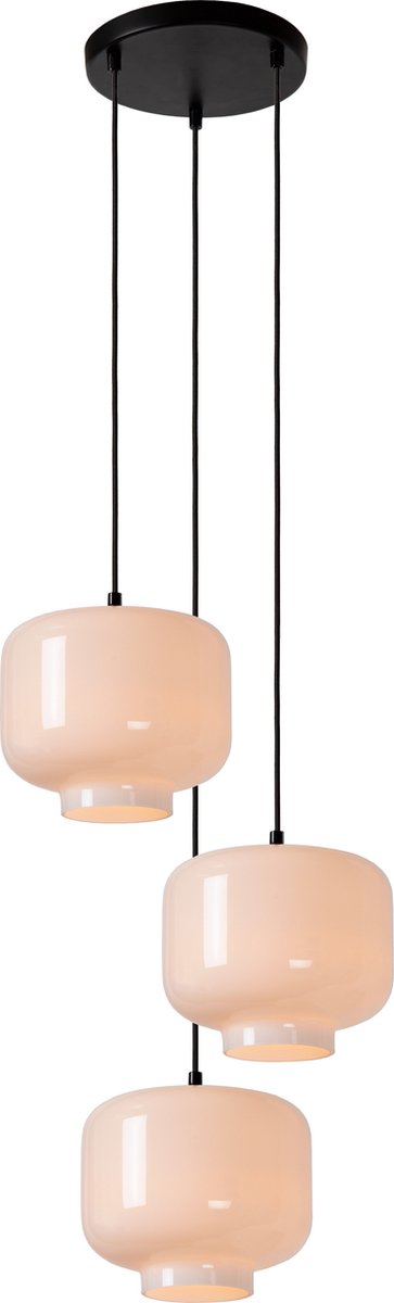 Lucide medine - hængelampe - ø 46 cm - 3xe27 - opal