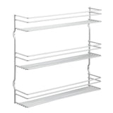 Metaltex pladsbesparende smart køkken pepito krydderihylde 3 niveauer 36x32x8 cm sølv