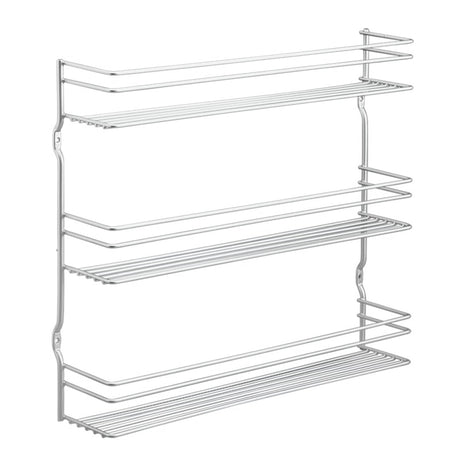 Metaltex pladsbesparende smart køkken pepito krydderihylde 3 niveauer 36x32x8 cm sølv