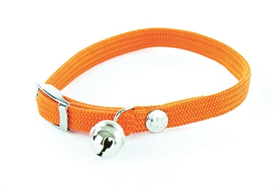 Martin halsbånd kat elastisk nylon orange