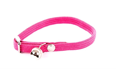 Martin halsbånd kat elastisk nylon pink
