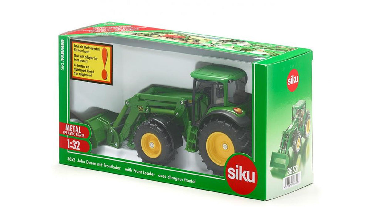 Siku 3652 Traktor John Deere med frontlæsser 1:32