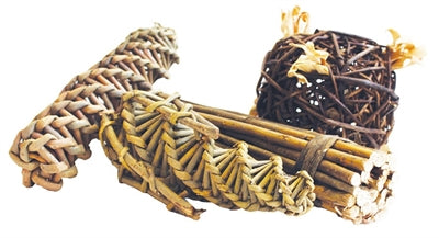 Happy pet nature first willow mega pack spiral corn ball sticks