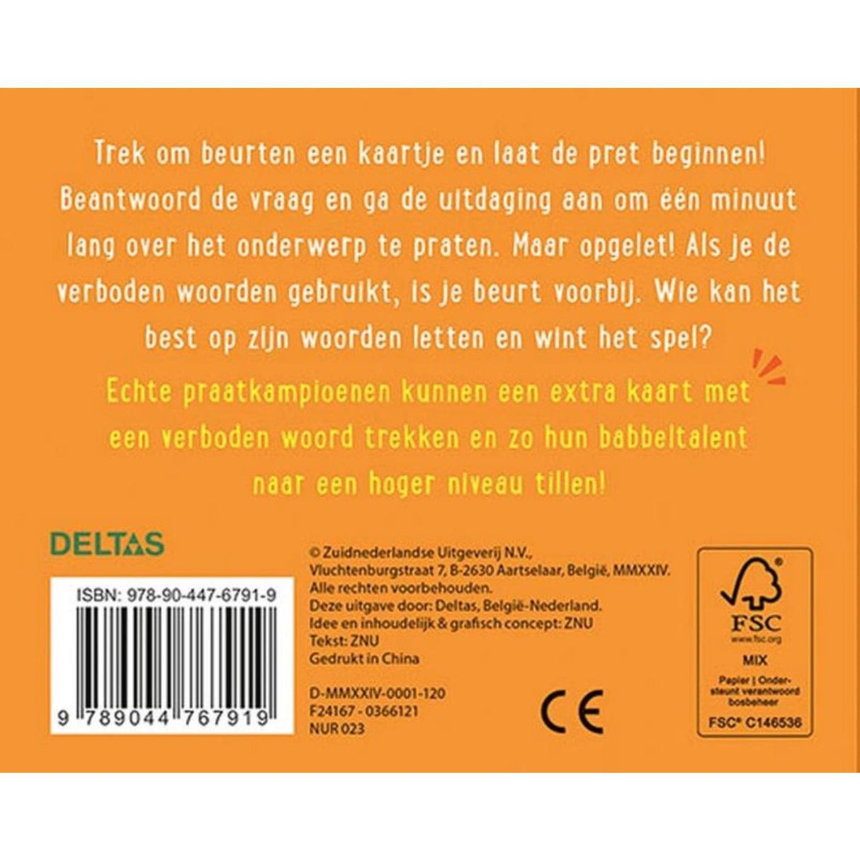 Delta'er pas på dine ord! kortspil