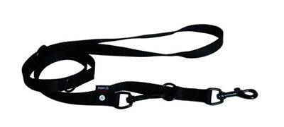 Martin hundesnor multifunktions nylon sort