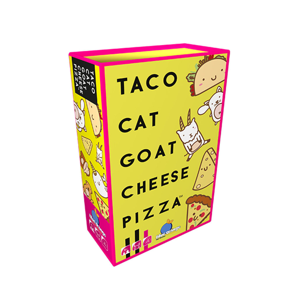 Blå orange taco kat gedeost pizza