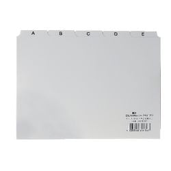 Durable alfabetische tabbladindex a6 10,5x14,8 cm tab 25 mm wit