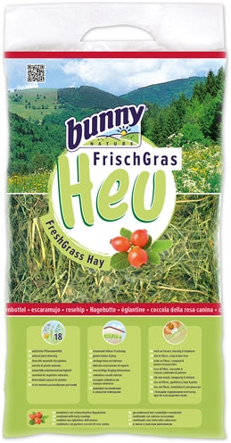 Bunny natur frisk græs hø med rosehul