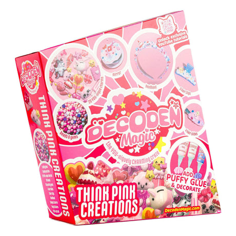 Gear2play decoden magic - deluxe: tænk pink kreationer puffy lim håndværkssæt