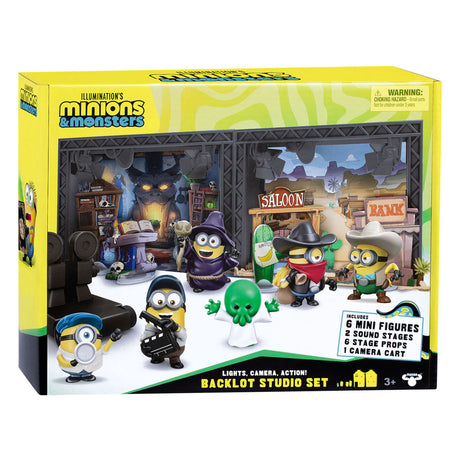 Moose legetøj minions monsters - stort studieområde med 2 filmstudier - inkl. 6 håndlangere figurer
