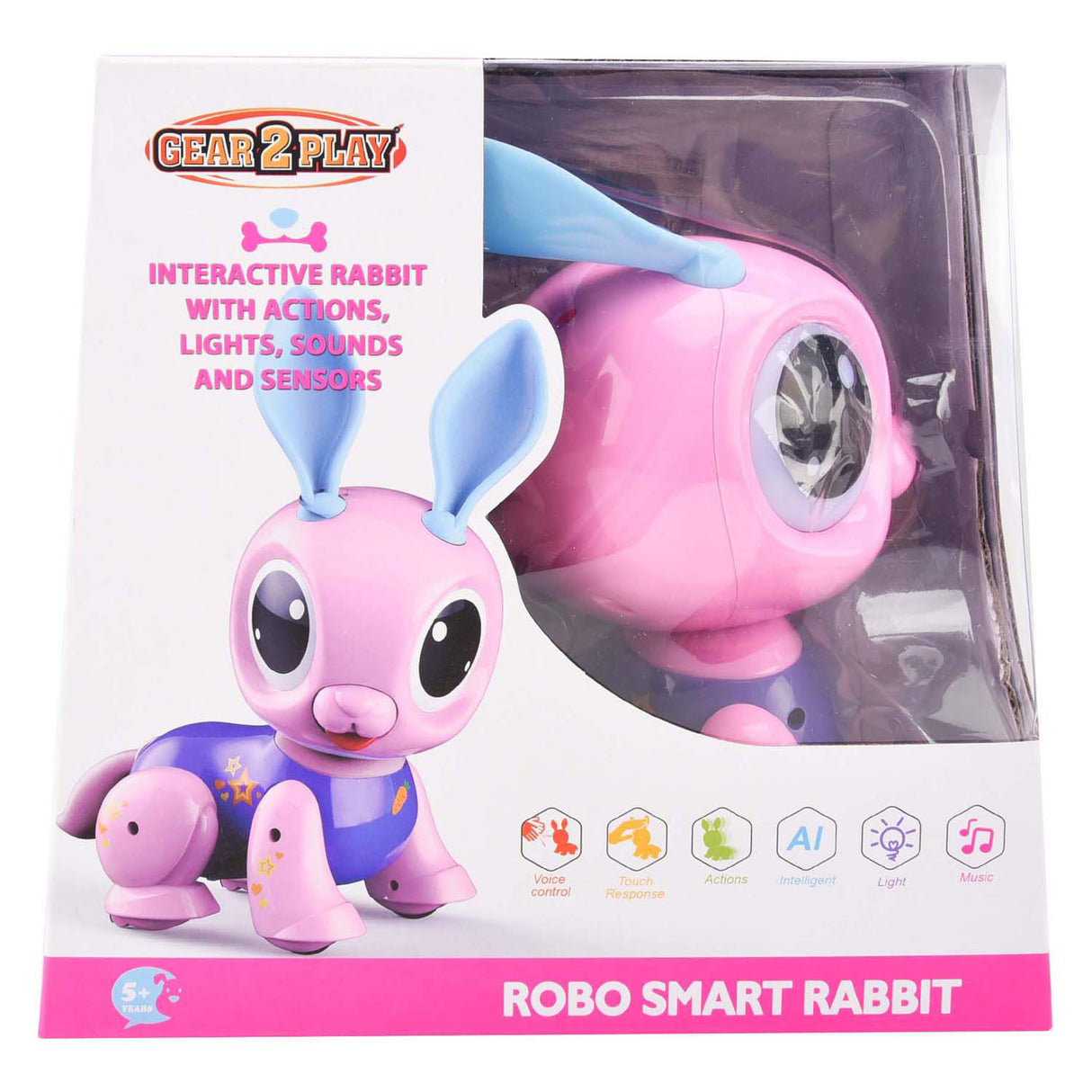 Gear2play robo smart kanin interaktivt dyr