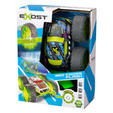 Exost rc 360 cross flash stuntbil grøn 1:18 - blinkende hjul - inkl. genopladeligt batteri - rc bil