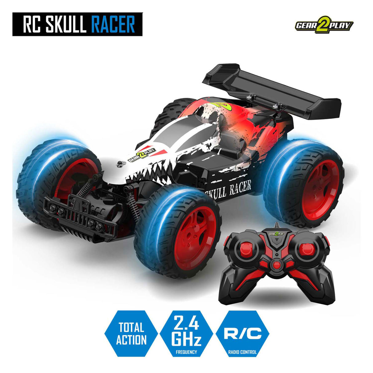 Gear2play rc skull racer styret bil 1:10
