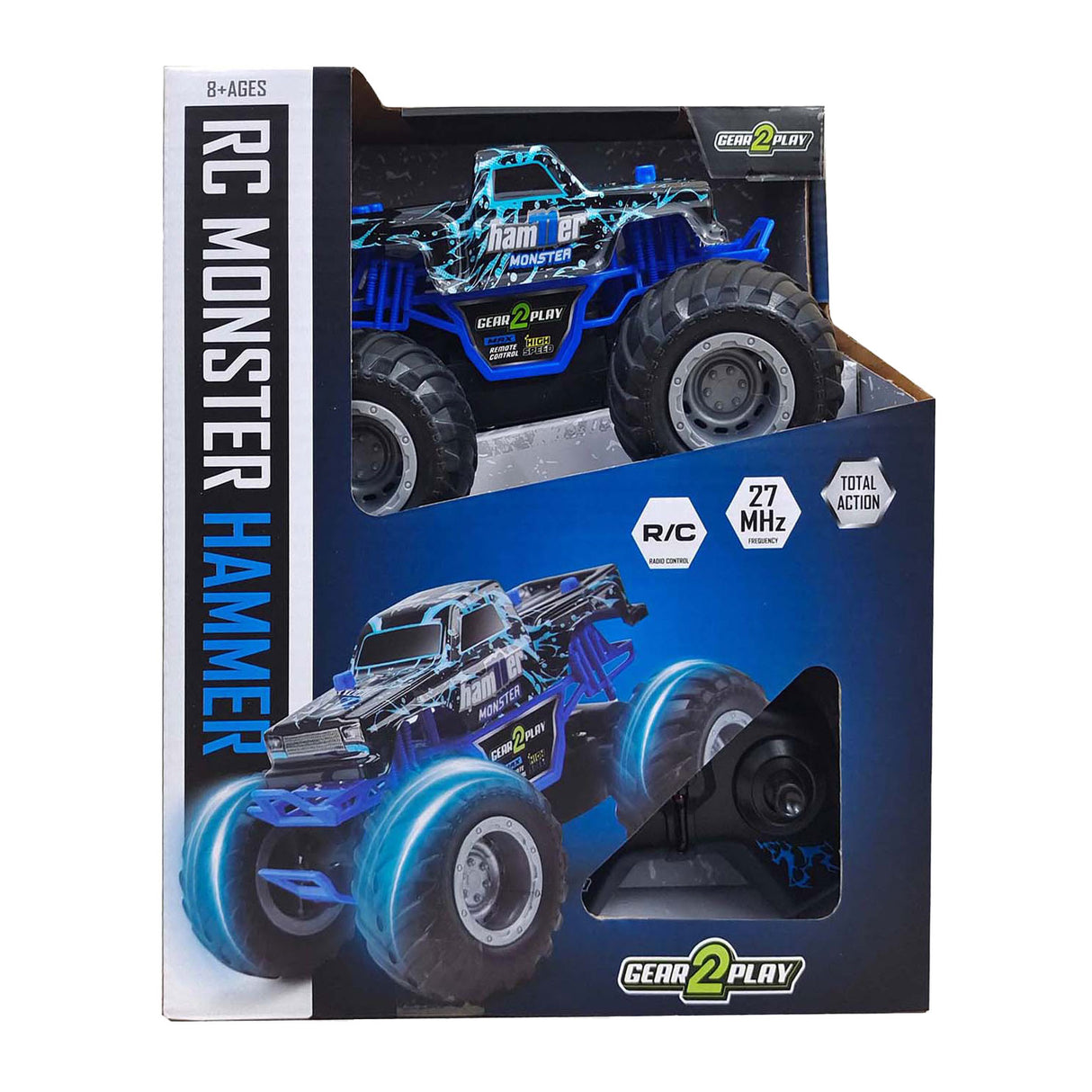 Gear2play rc monster hammer monster truck 1:24 - store hjul