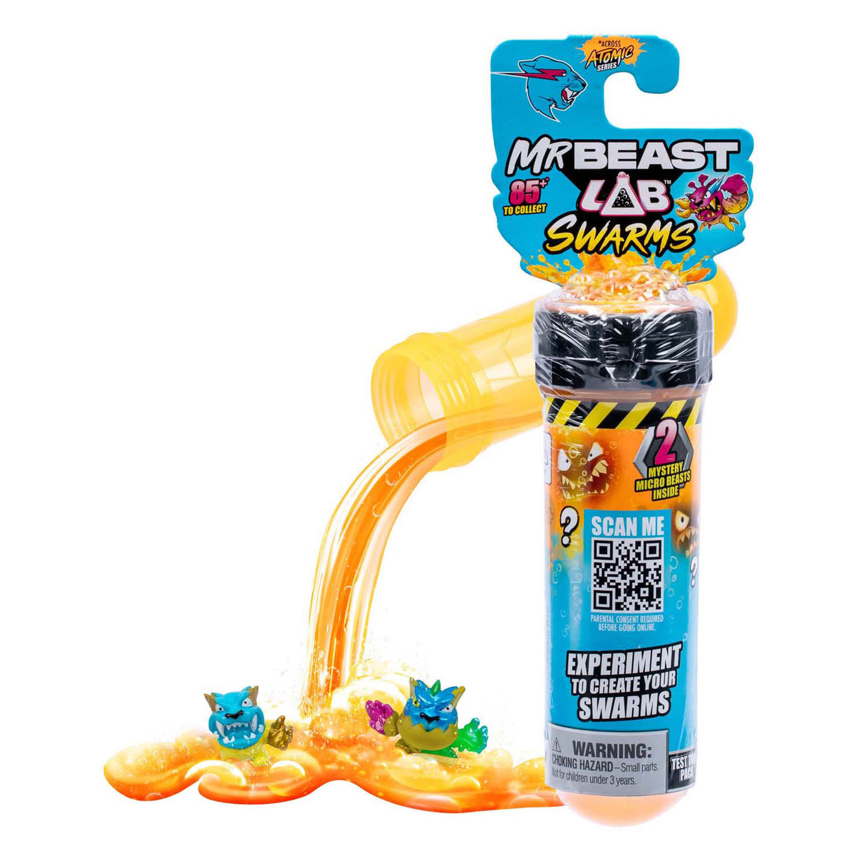 Spectron mrbeast lab swarms serie 2 atomserie actionfigur, 2-pak