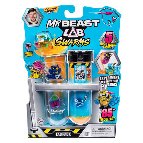Spectron mrbeast lab swarms serie 2 atomserie actionfigur, 5-pak