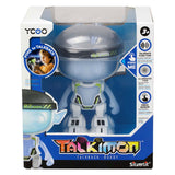 Sølvbelyst talkimon-talende robot