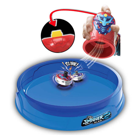 Silverlit spinner mad 2 deluxe kamppakke - 2 shakers, 2 spinnere, 1 kamparena