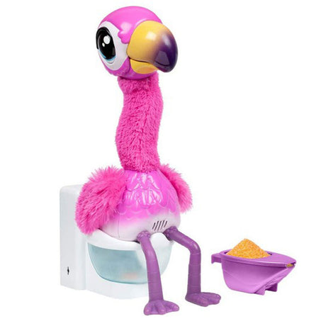 Små levende kæledyr - gottago flamingo - interaktivt kæletøj - synger, danser og lægger ægte afføring