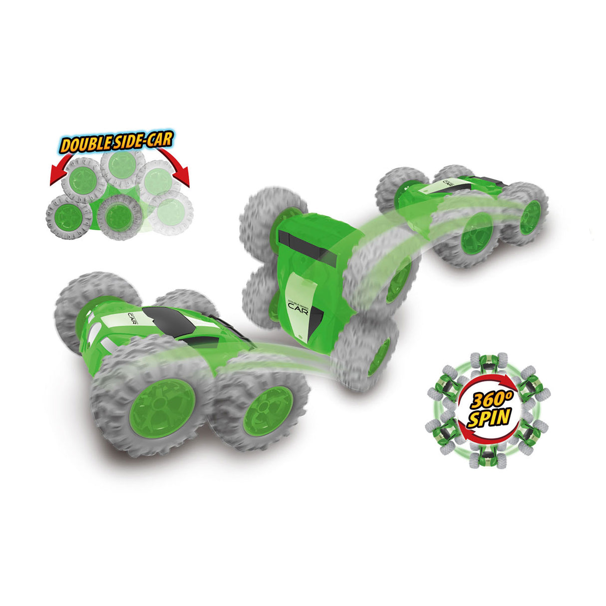 Gear2play rc stunt racer grøn 1:18 - rc bil - kontrollerbar bil