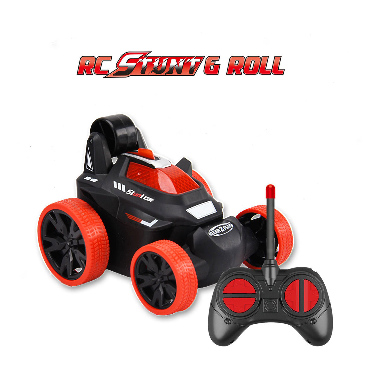 Gear2play RC Stunt Roll Stunt Car - Rød