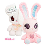 Spectron peekapets bunny plys legetøj - hvid