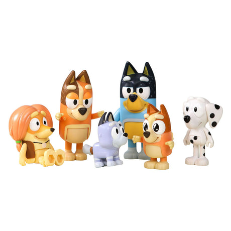 Elg legetøj bluey legefigurer familie venner, 8 stk.