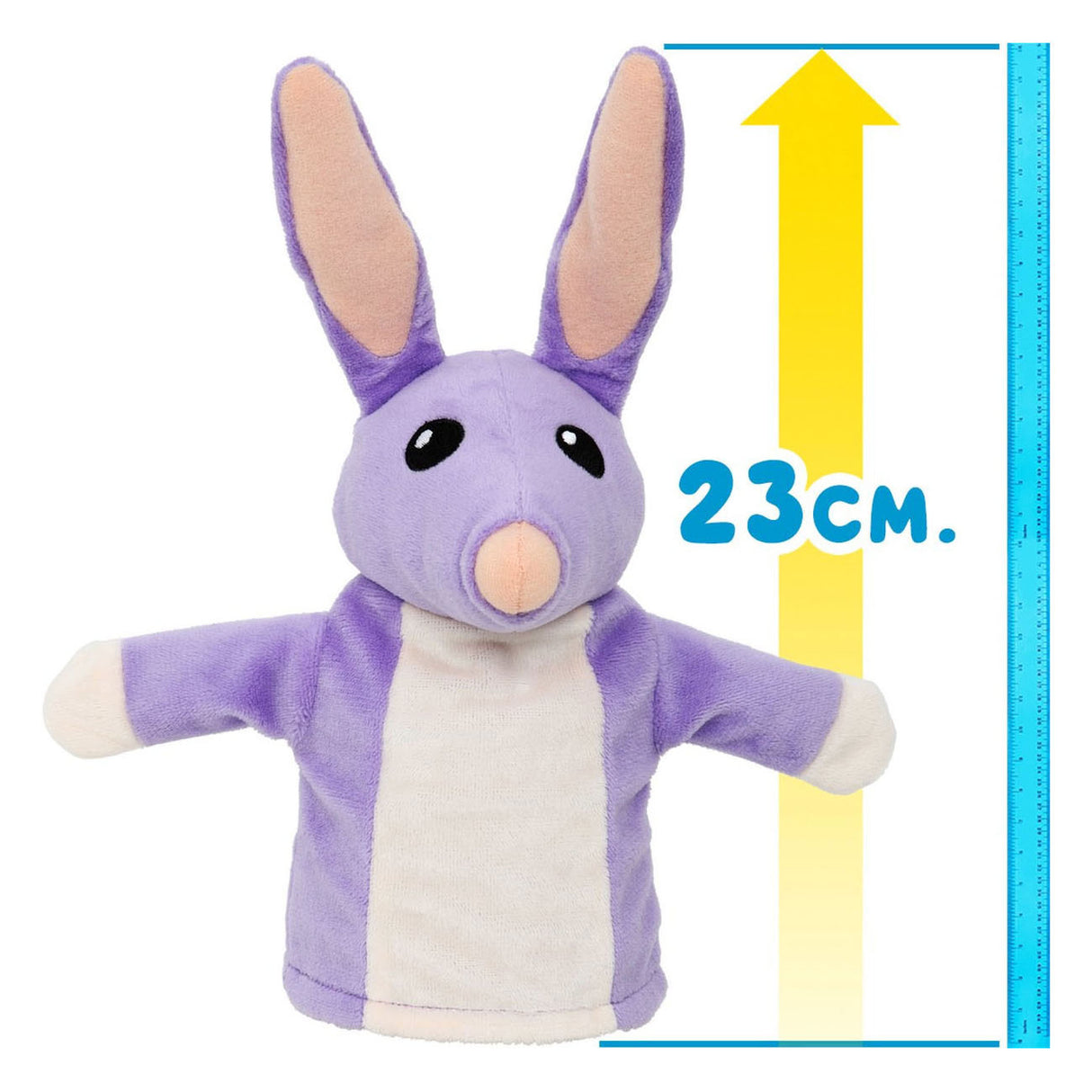 Moose legetøj blå plys hånddukke - bob bilby