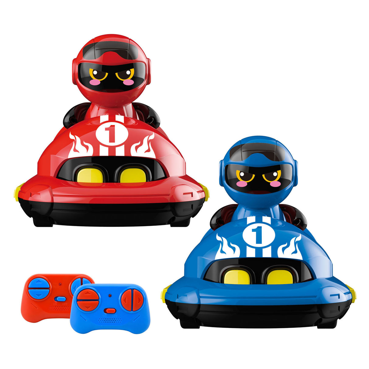 Gear2play RC Crazy Bumper Cars Duo Sæt - Kontrollerbare Bumper Cars - Tag på en Crash Duel!