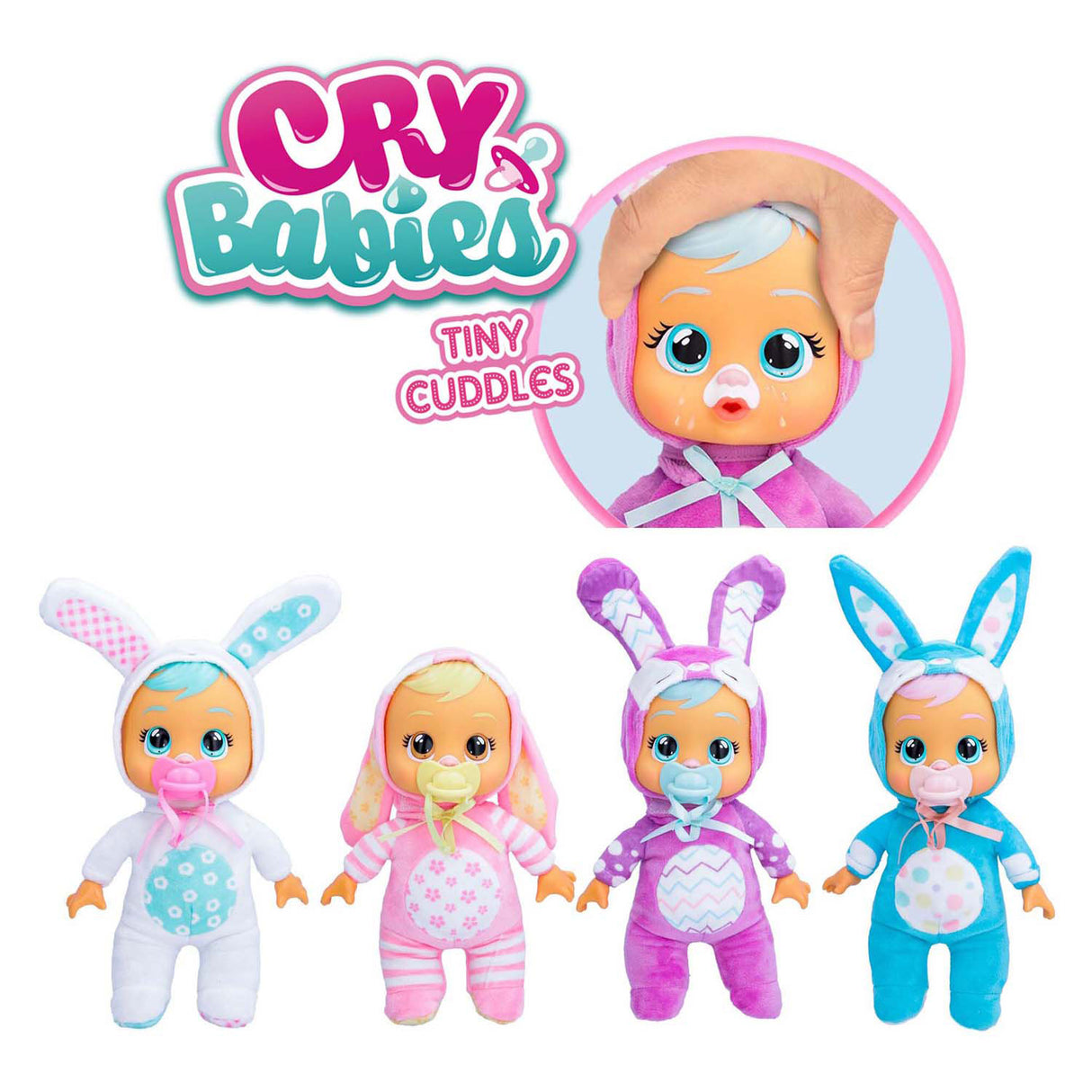Spectron cry babys bittesmå kæle bunnies baby dukke