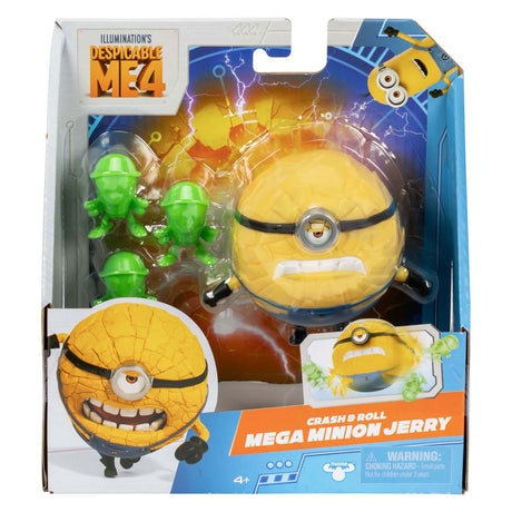Moose toys despicable me 4 - styrtrolle mega minion jerry - actionfigur