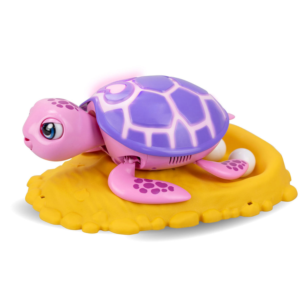 Sølvbelyst redningsskildpadde pink spillefigur