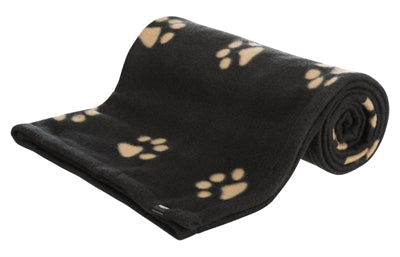 Trixie barney fleece hundetæppe sort beige røv