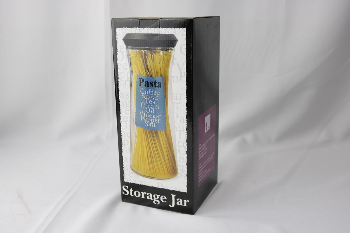 Opbevaringsglas med tekst pasta