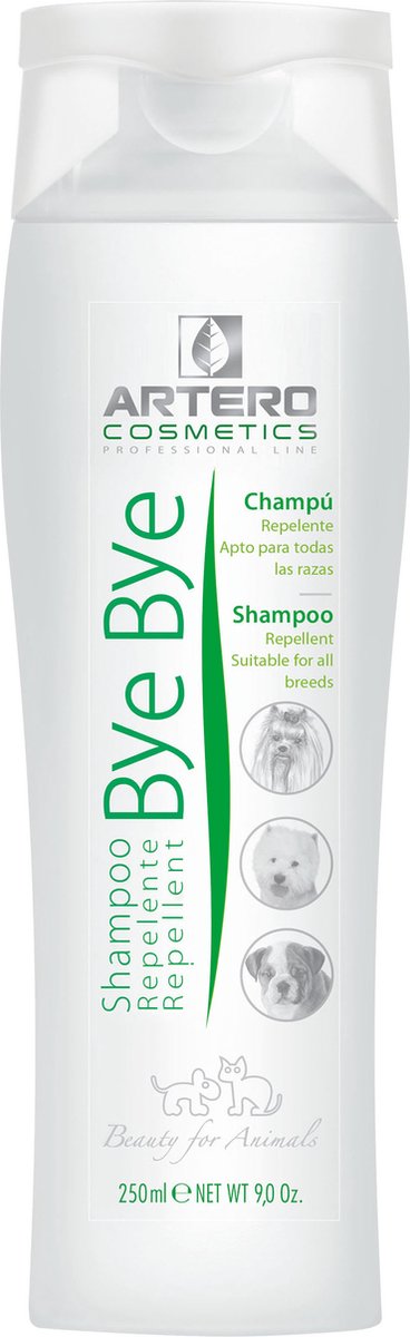 Artero - bye bye - loppe shampoo hund - 250ml, anti loppe hund - anti loppe til katte