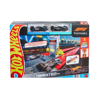Hot Wheels Racing Formel 1 startsted banesæt og 2 metal F1 biler