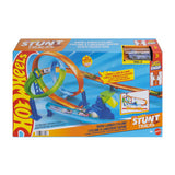 Mattel hot wheels stuntbaner hurtigstart cyklonbanesæt og metallegetøjsbil