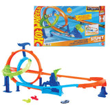 Mattel hot wheels stuntbaner hurtigstart cyklonbanesæt og metallegetøjsbil