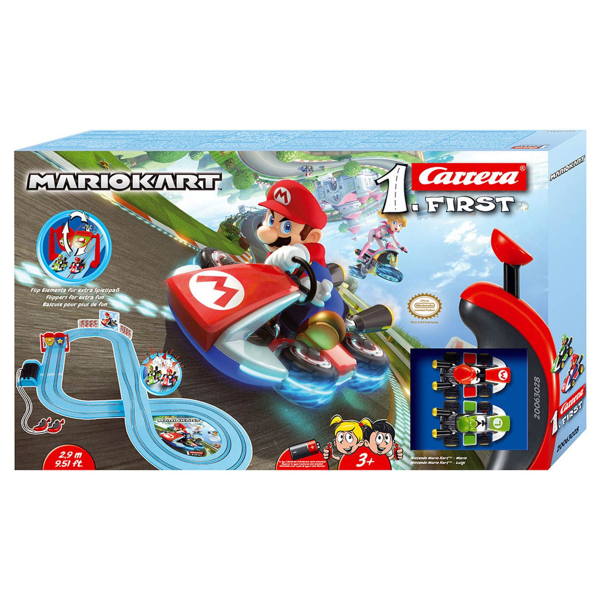 Carrera første racerbane, 2,9 m - mario kart