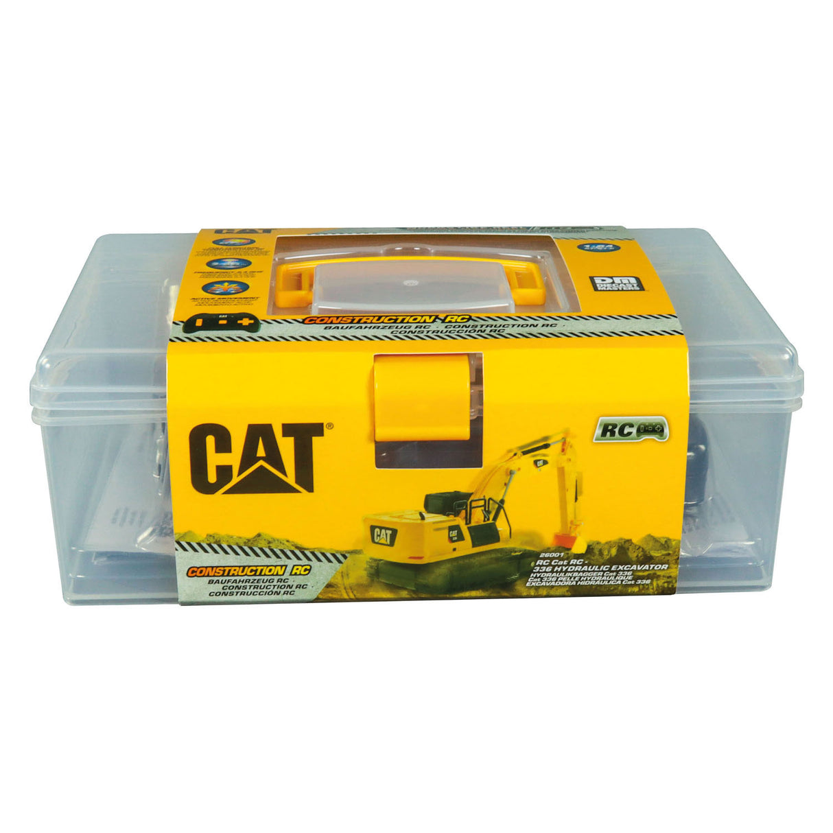 Carrera rc styret bil - cat mini rc - 336 hydraulisk gravemaskine