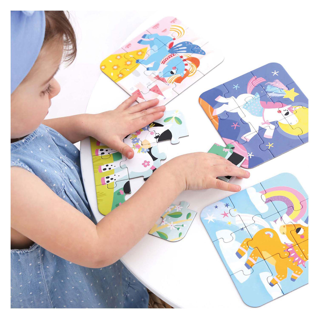 Banan panda - on-the-go puslespil ponyer - 16 stk.