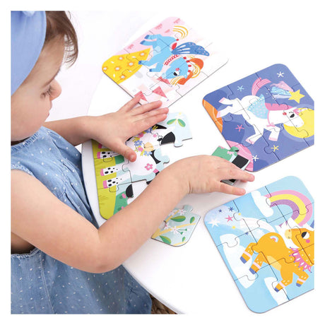 Banan panda - on-the-go puslespil ponyer - 16 stk.