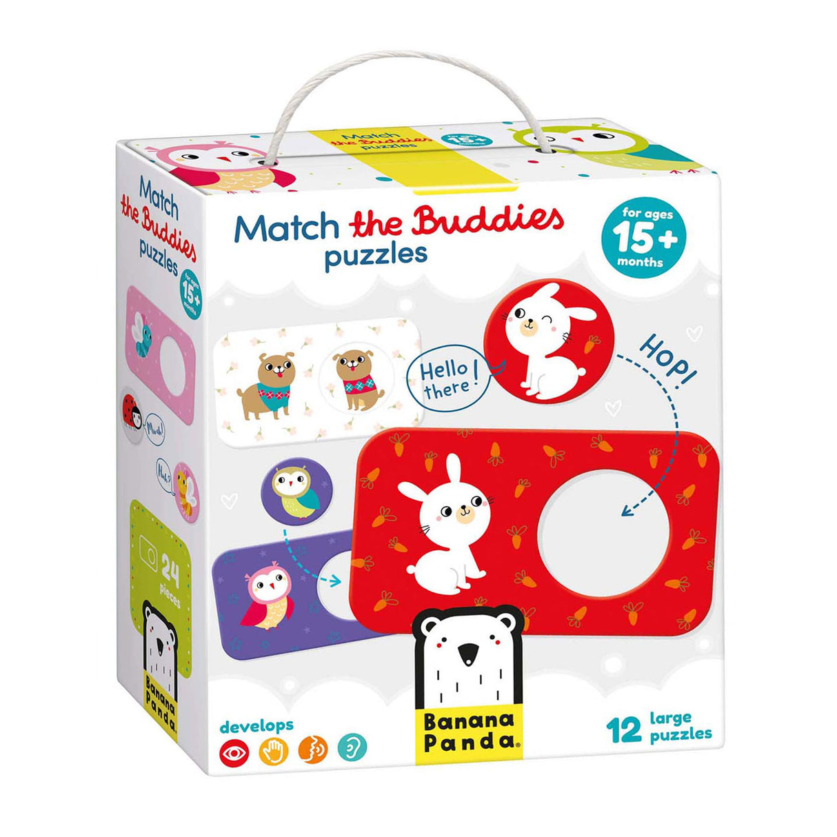 Bananpanda - find de samme venners puslespil - 12 stk.