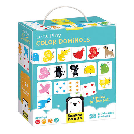 Banan panda - lad os spille farve domino