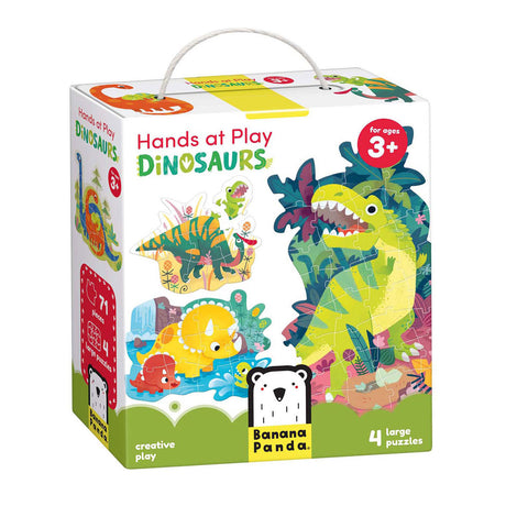 Banan panda puslespil dinosaur