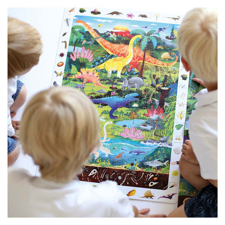Banan panda søg og kig puslespil dinosaur 4+.